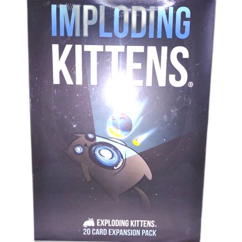 Imploding Kittens, 20 Card Exploding Kittens Expansion Pack, NWT, Plastic Sealed